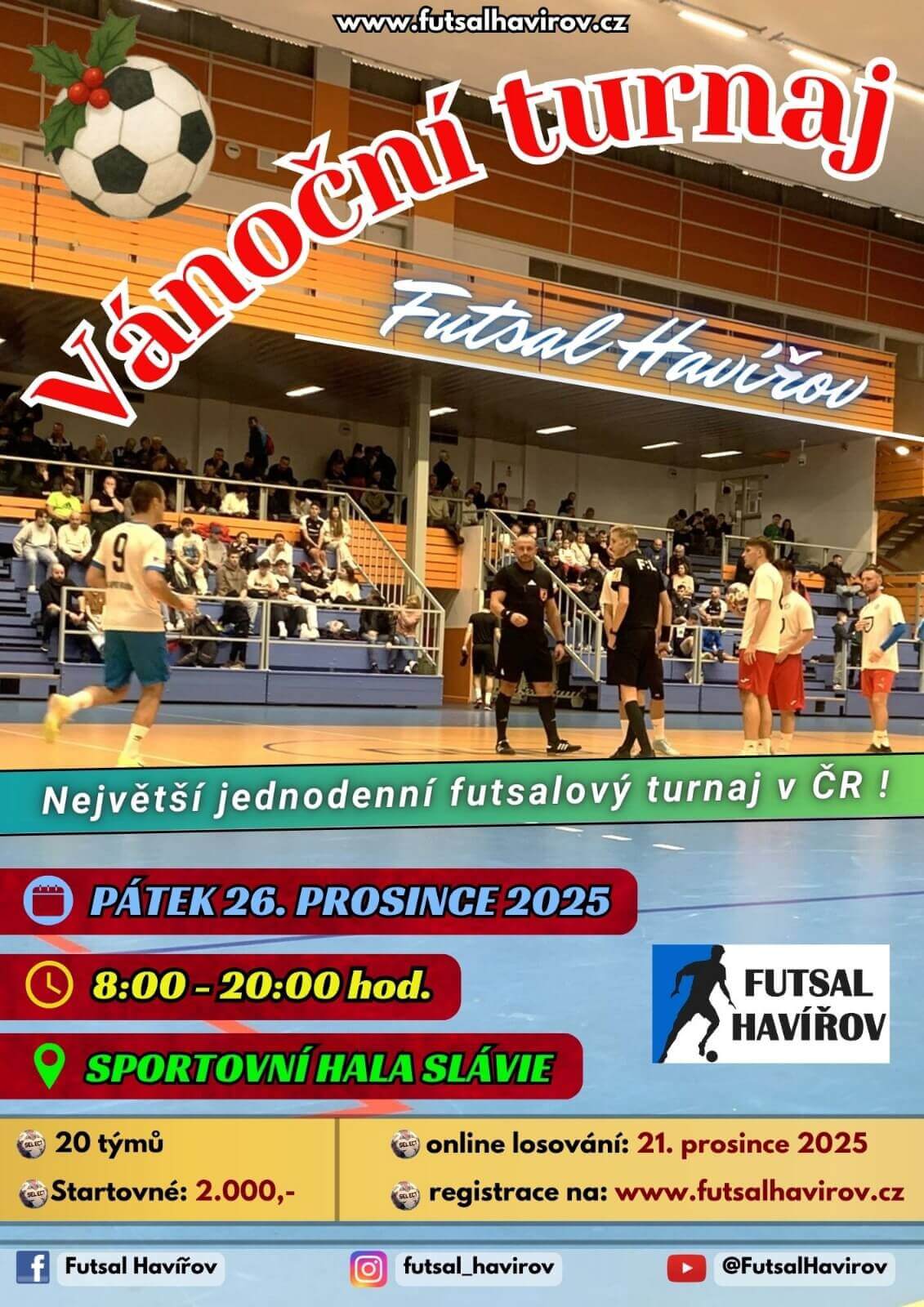 Vánoční turnaj 2025 – plakát